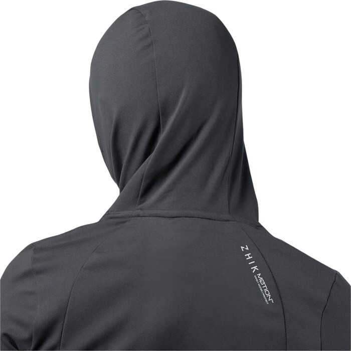 2023 Zhik Frauen ZhikMotion Long Sleeve UPF50+ Hooded Top ATP-0100-W - Anthracite